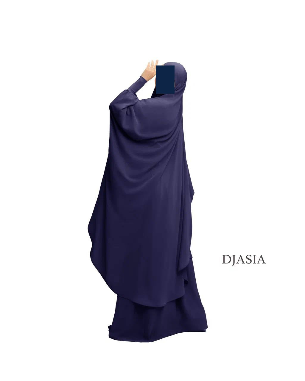 SET: Jilbab mit Rock - Abaya Seide (Onesize)