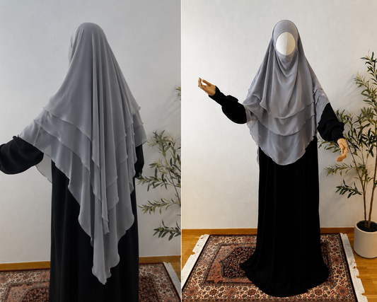 3-lagiger Khimar Chiffon