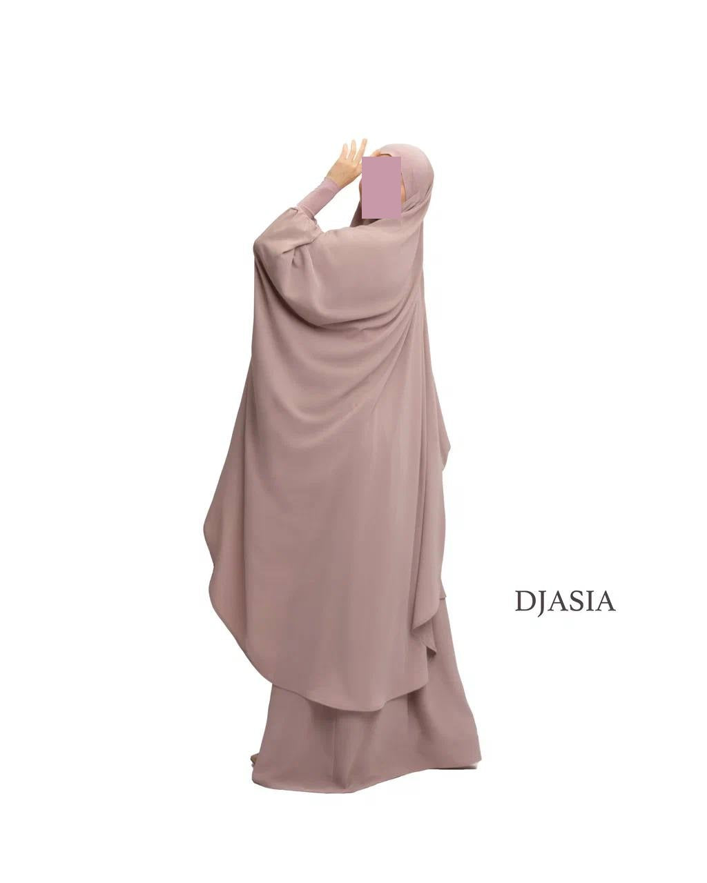 SET: Jilbab mit Rock - Abaya Seide (Onesize)