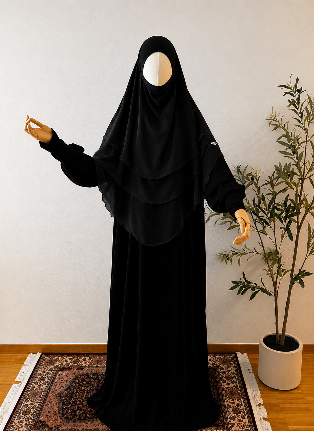 3-lagiger Khimar Chiffon