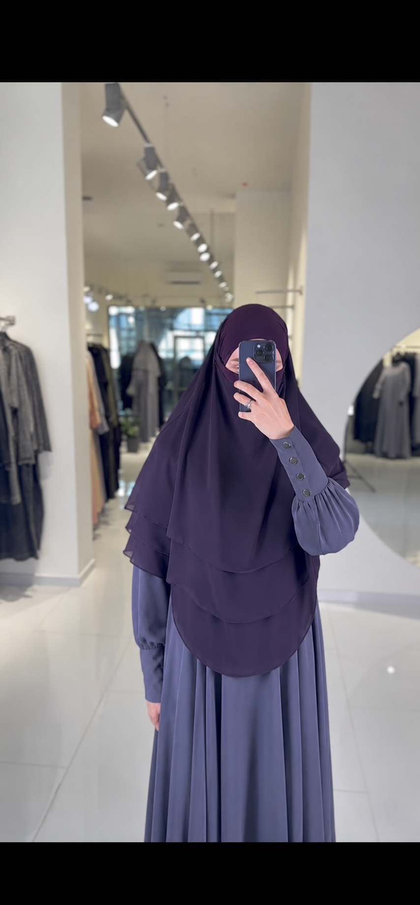 3-lagiger Khimar Chiffon