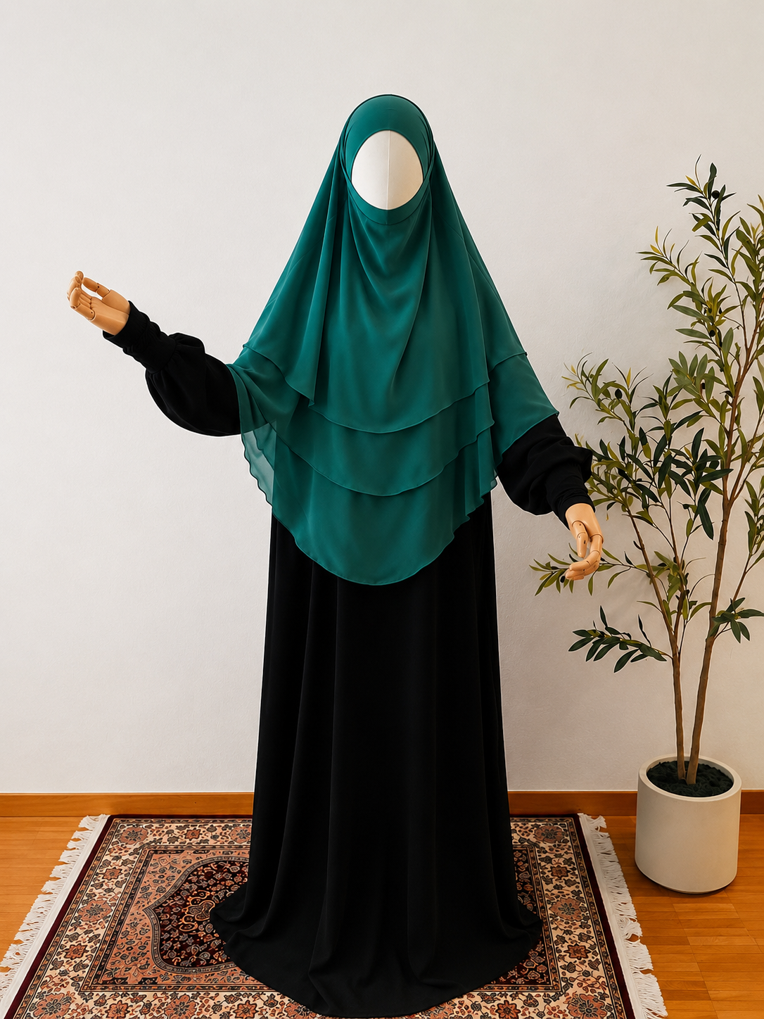 3-lagiger Khimar Chiffon