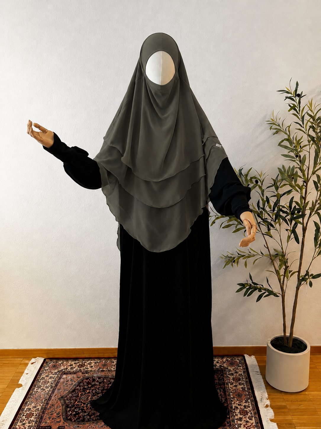 3-lagiger Khimar Chiffon