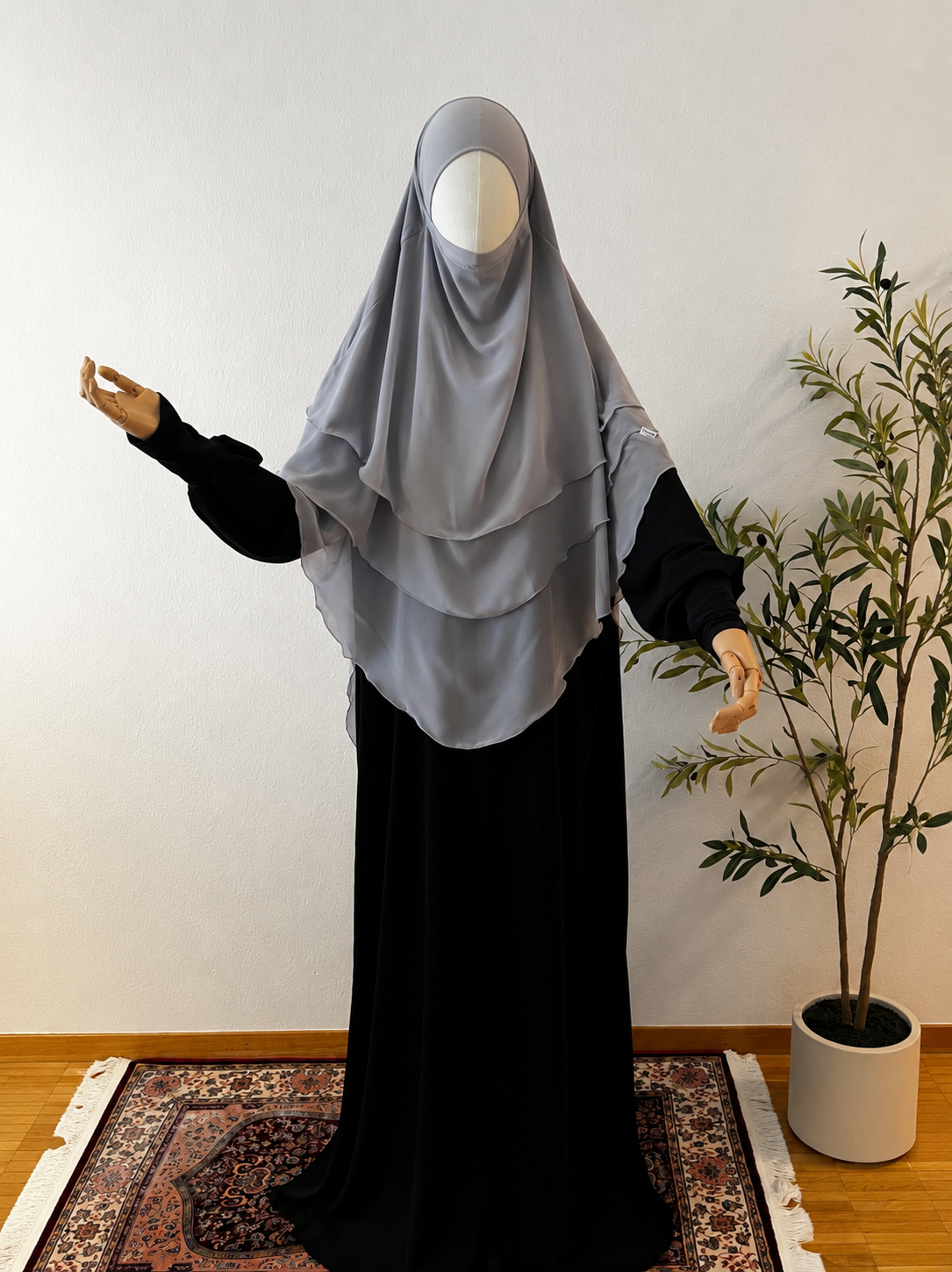 3-lagiger Khimar Chiffon