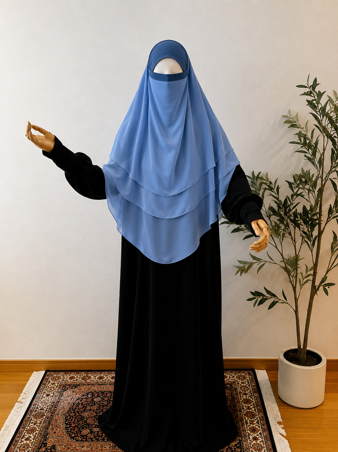 3-lagiger Khimar Chiffon