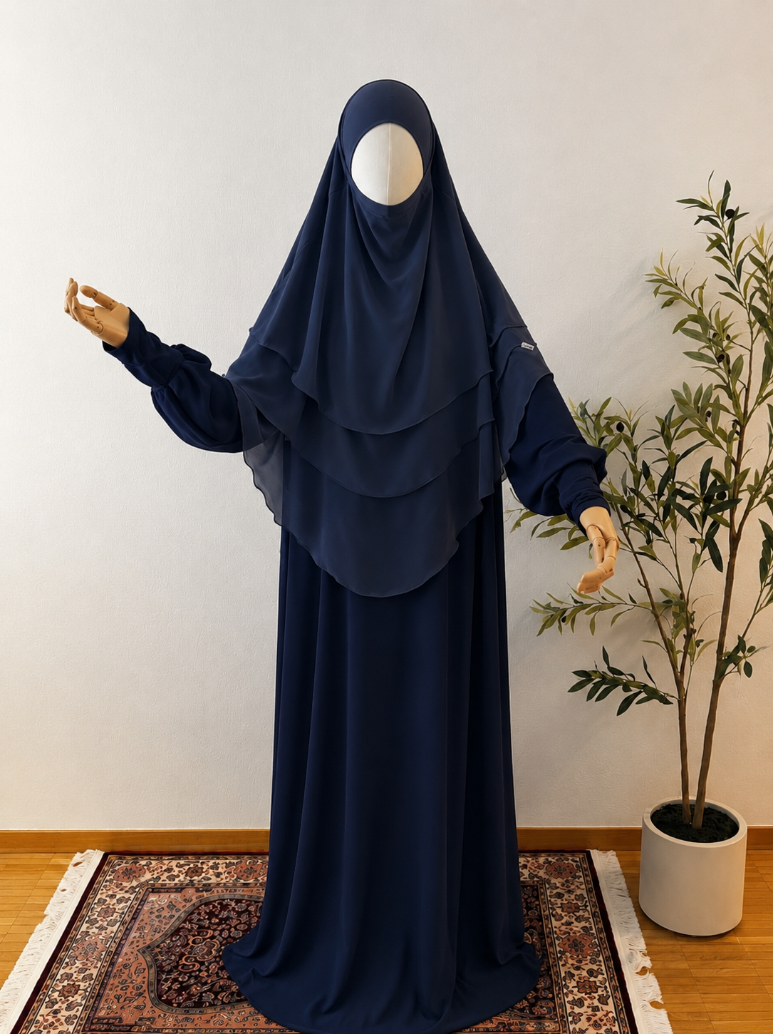 3-lagiger Khimar Chiffon