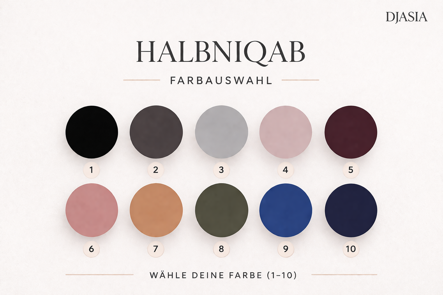 Halbniqab - Abaya Seide