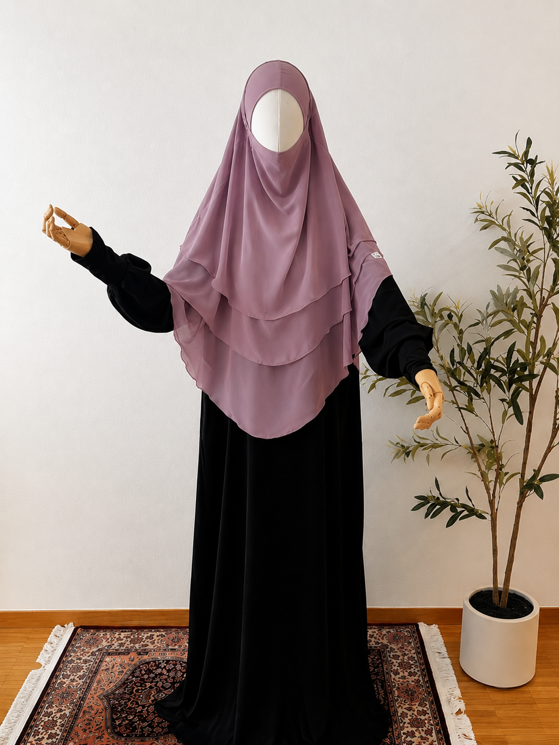 3-lagiger Khimar Chiffon