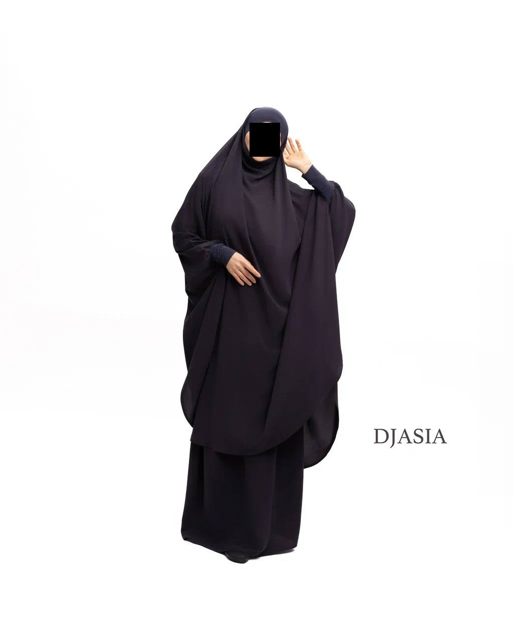 SET: Jilbab mit Rock - Medina Seide (Onesize)