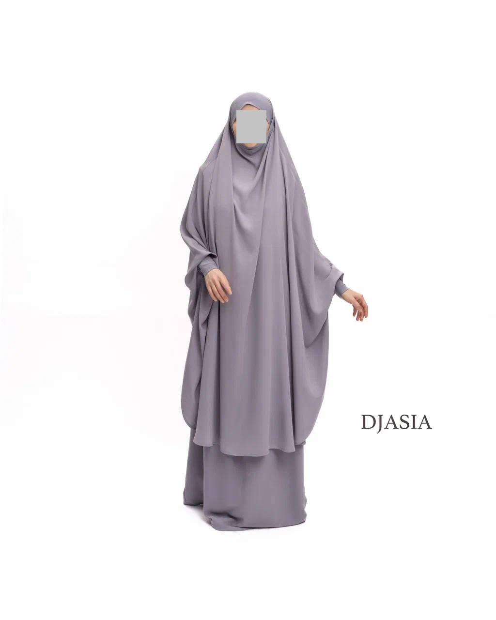 SET: Jilbab mit Rock - Medina Seide (Onesize)