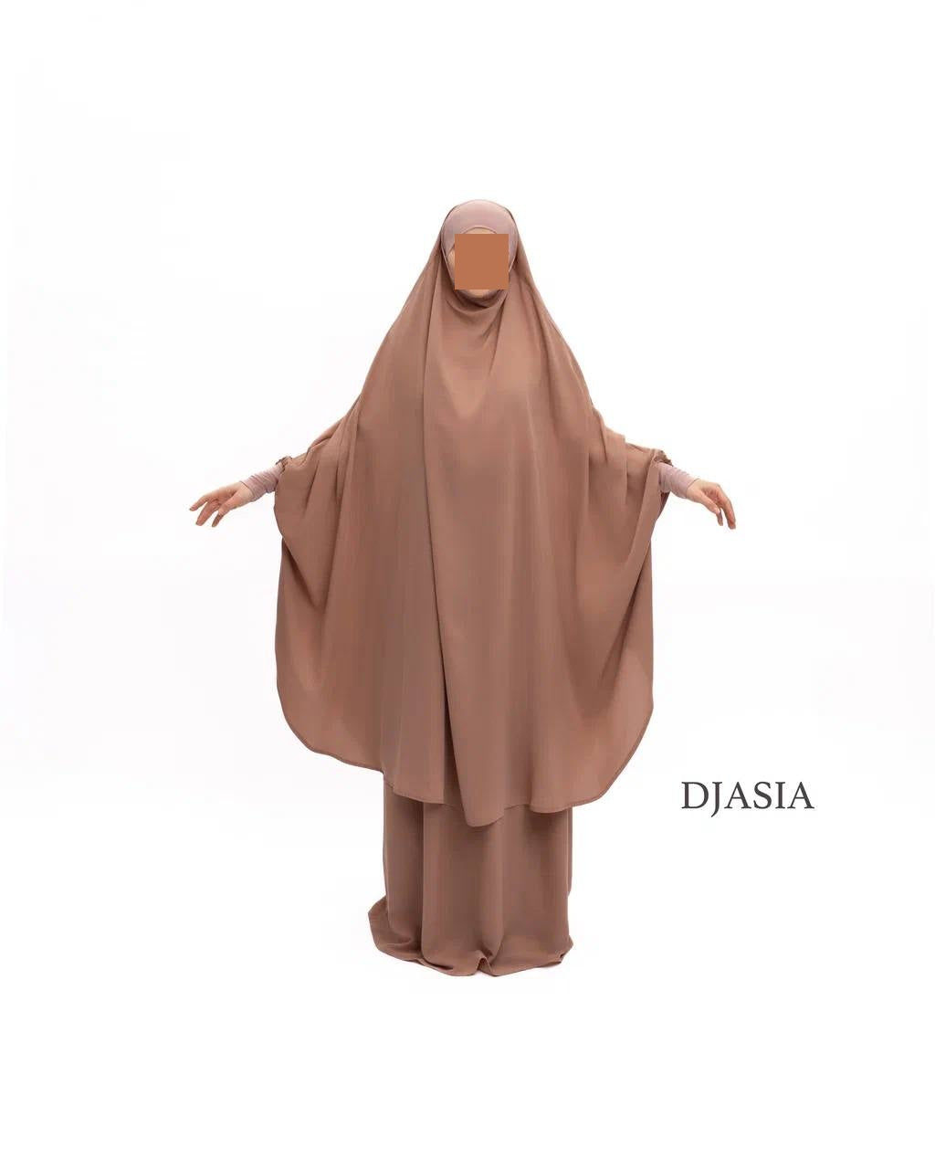 SET: Jilbab mit Rock - Medina Seide (Onesize)