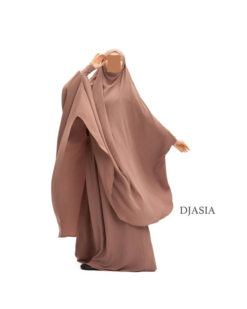 SET: Jilbab mit Rock - Medina Seide (Onesize)