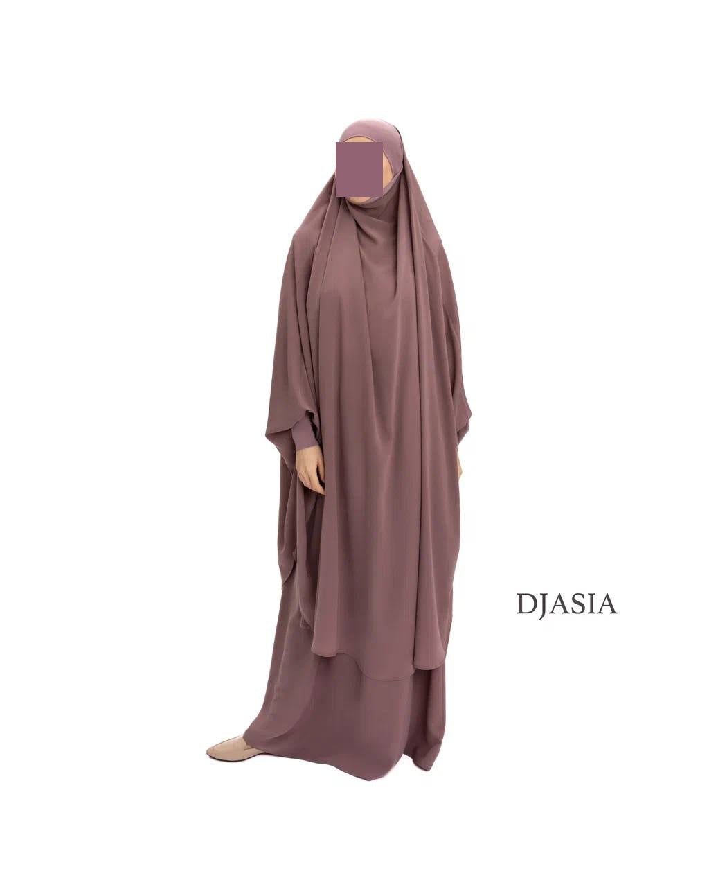 SET: Jilbab mit Rock - Medina Seide (Onesize)