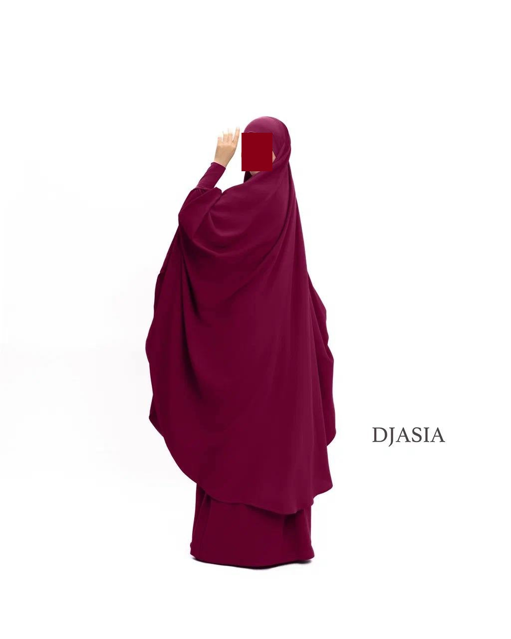 SET: Jilbab mit Rock - Medina Seide (Onesize)