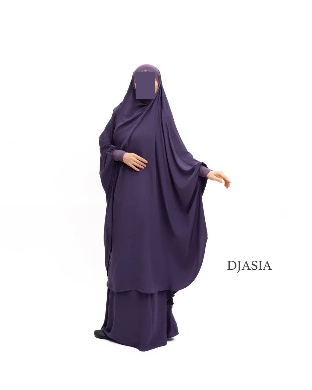 SET: Jilbab mit Rock - Medina Seide (Onesize)