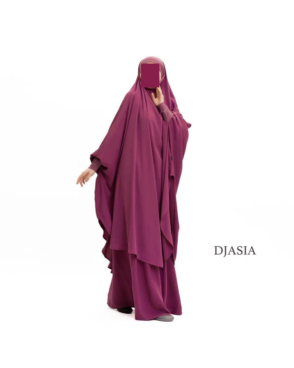 SET: Jilbab mit Rock - Medina Seide (Onesize)