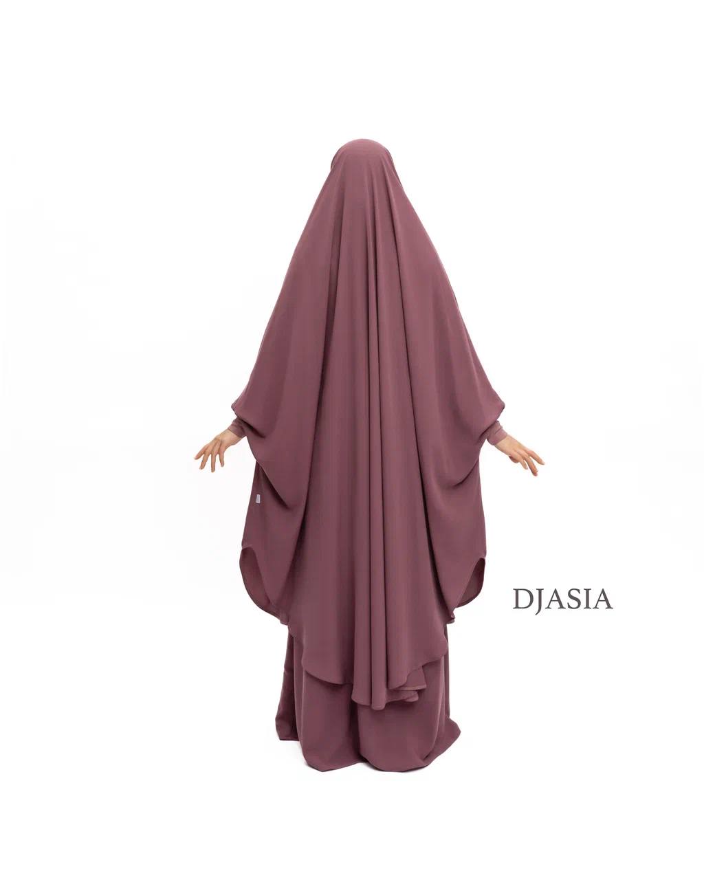 SET: Jilbab mit Rock - Medina Seide (Onesize)