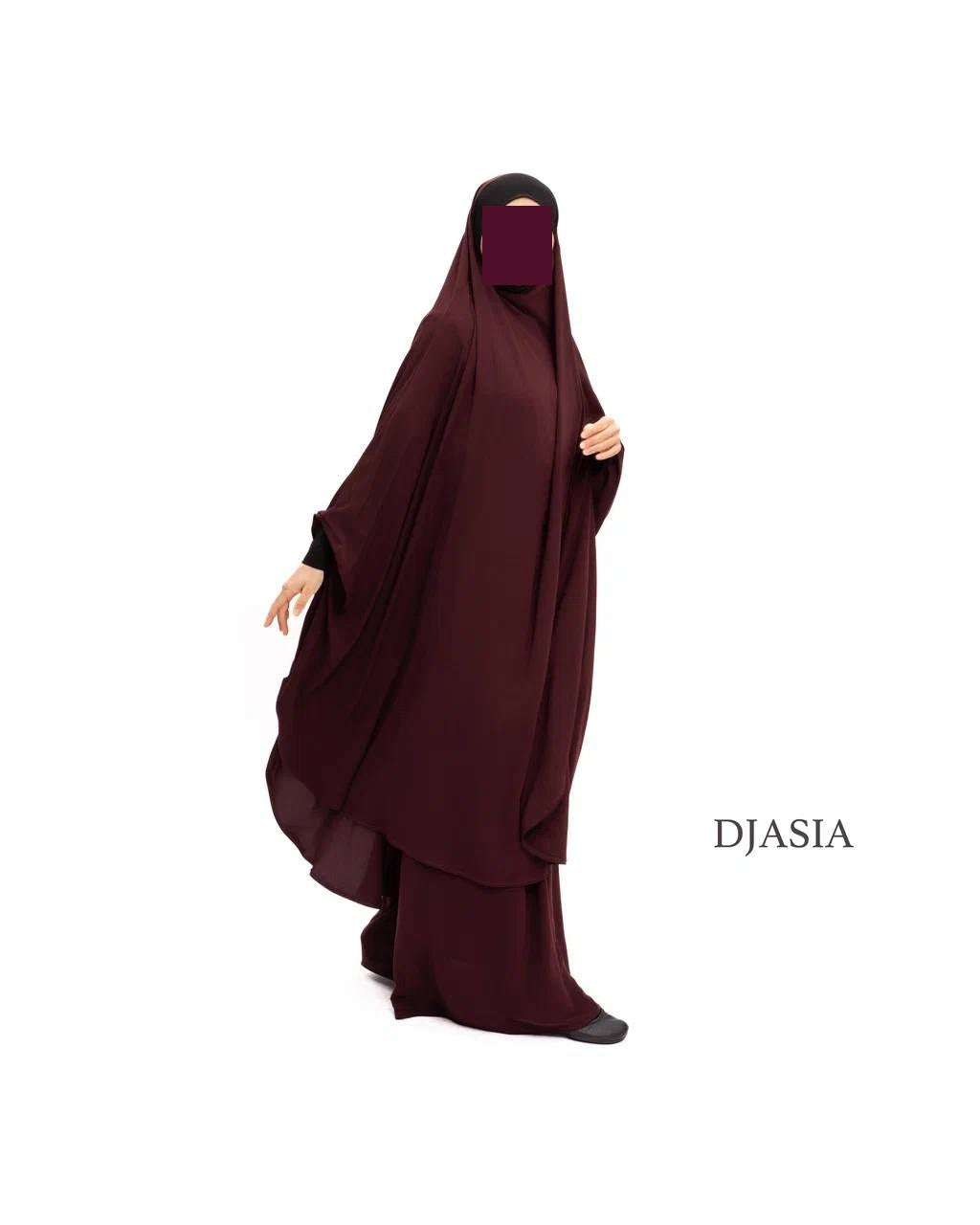 SET: Jilbab mit Rock - Medina Seide (Onesize)