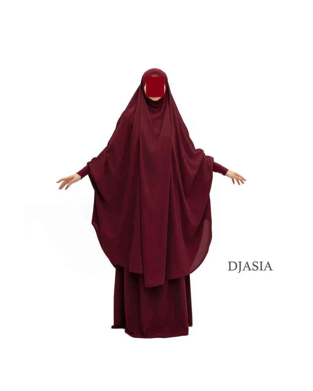 SET: Jilbab mit Rock - Medina Seide (Onesize)