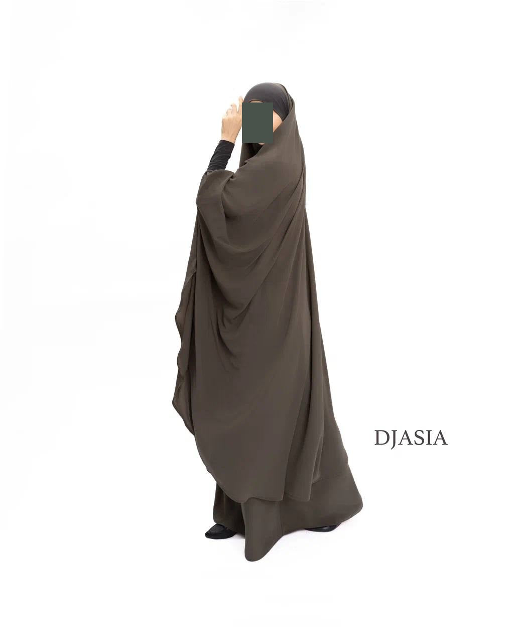 SET: Jilbab mit Rock - Medina Seide (Onesize)
