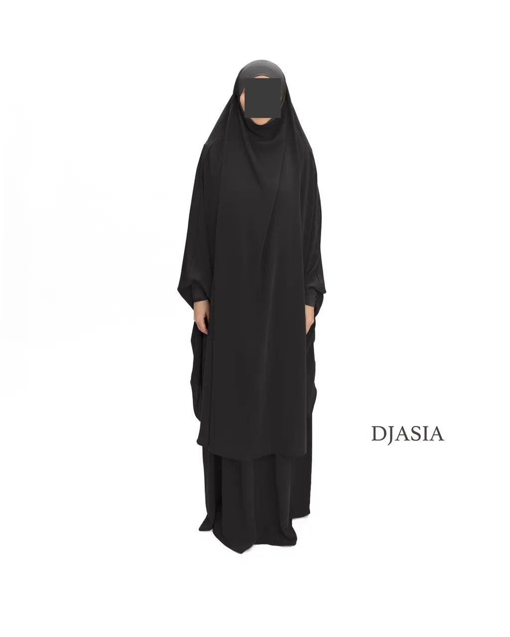 SET: Jilbab mit Rock - Medina Seide (Onesize)
