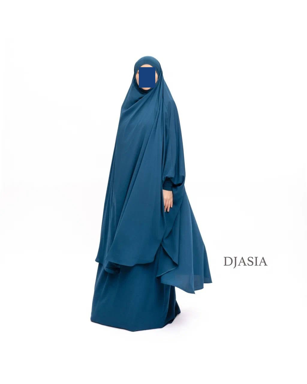 SET: Jilbab mit Rock - Medina Seide (Onesize)