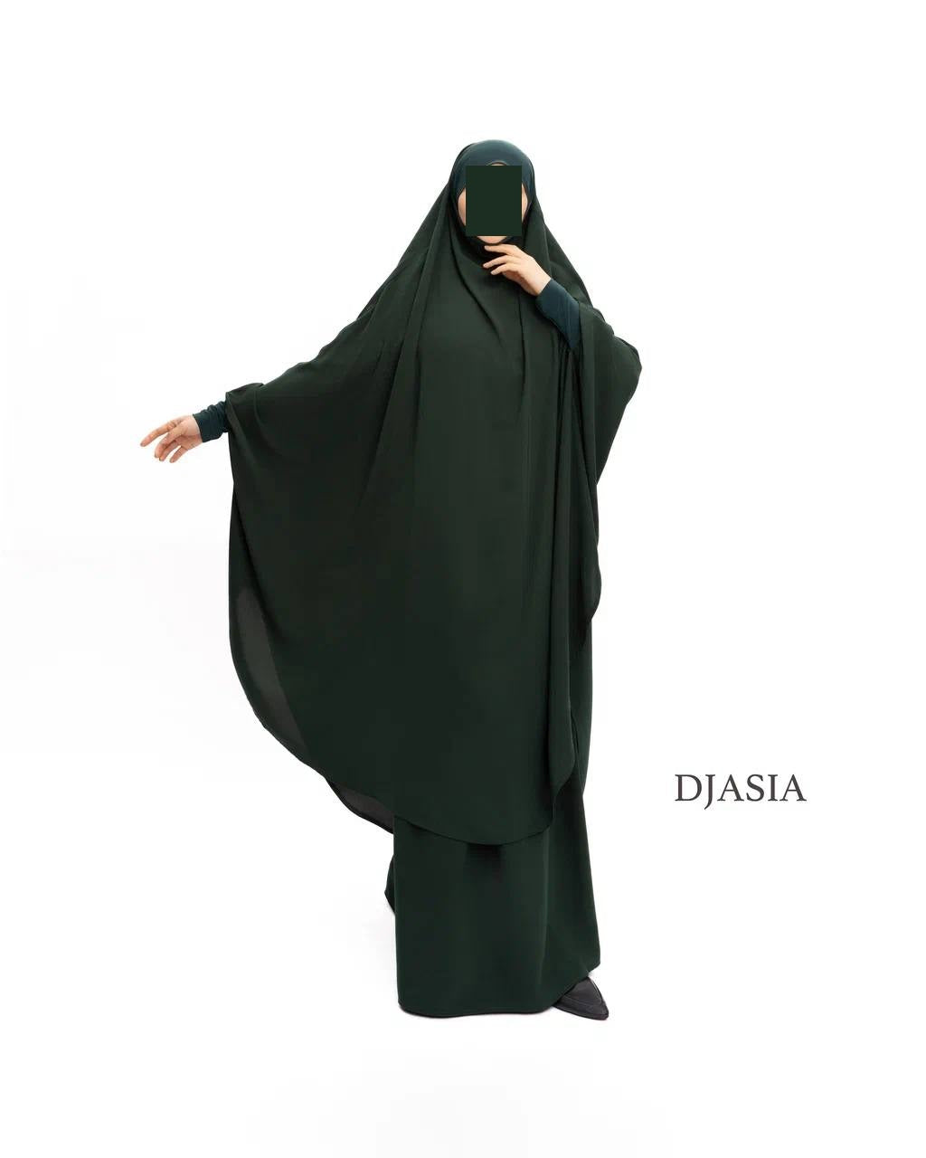 SET: Jilbab mit Rock - Medina Seide (Onesize)