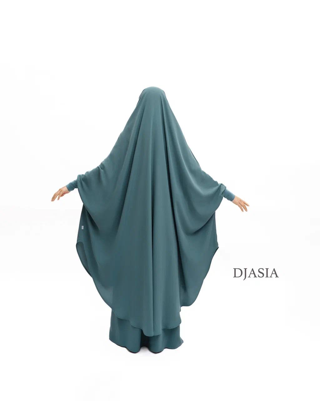 SET: Jilbab mit Rock - Medina Seide (Onesize)