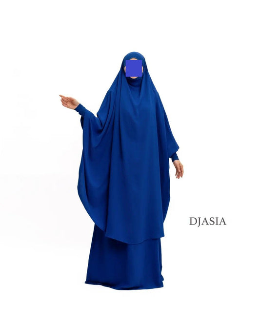 SET: Jilbab mit Rock - Medina Seide (Onesize)