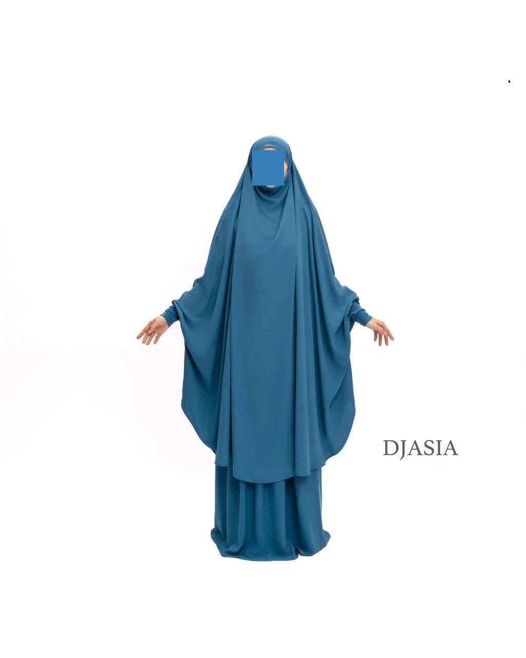 SET: Jilbab mit Rock - Medina Seide (Onesize)