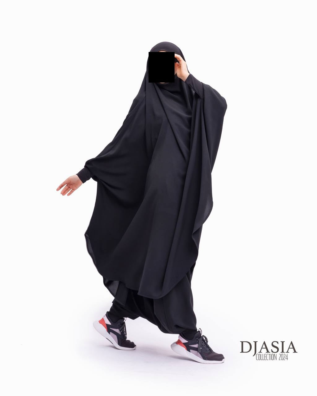 SET: Jilbab mit Hosen - Medina Seide