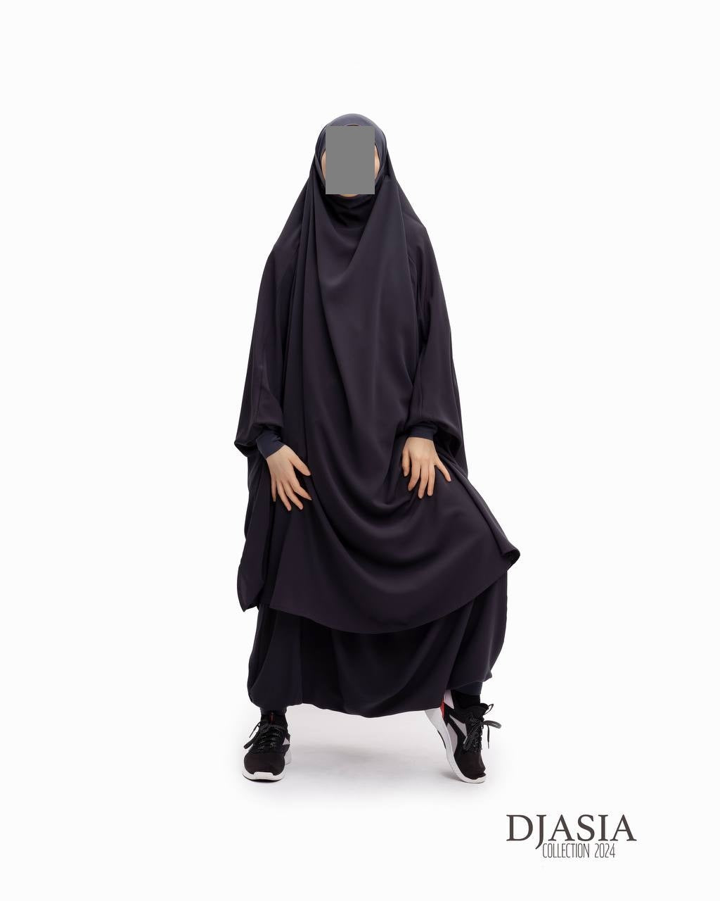 SET: Jilbab mit Hosen - Medina Seide