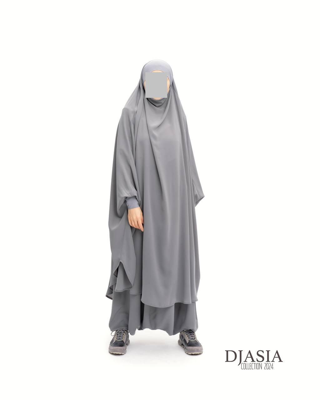 SET: Jilbab mit Hosen - Medina Seide