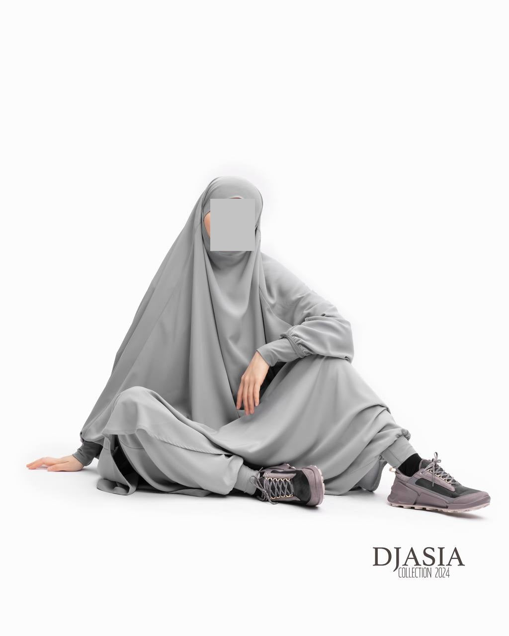 SET: Jilbab mit Hosen - Medina Seide