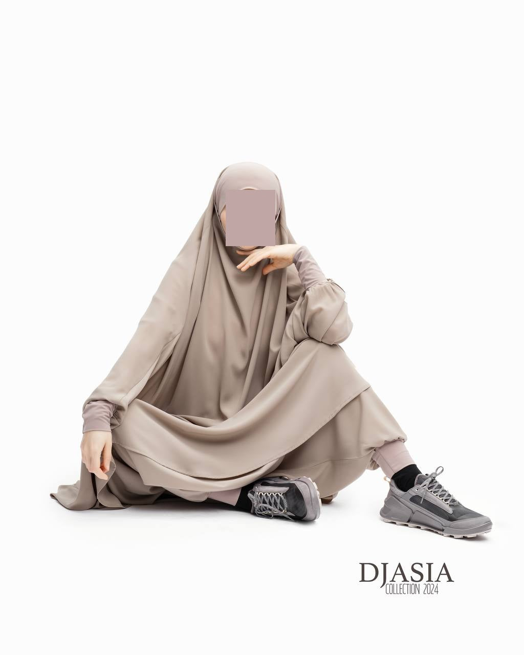 SET: Jilbab mit Hosen - Medina Seide