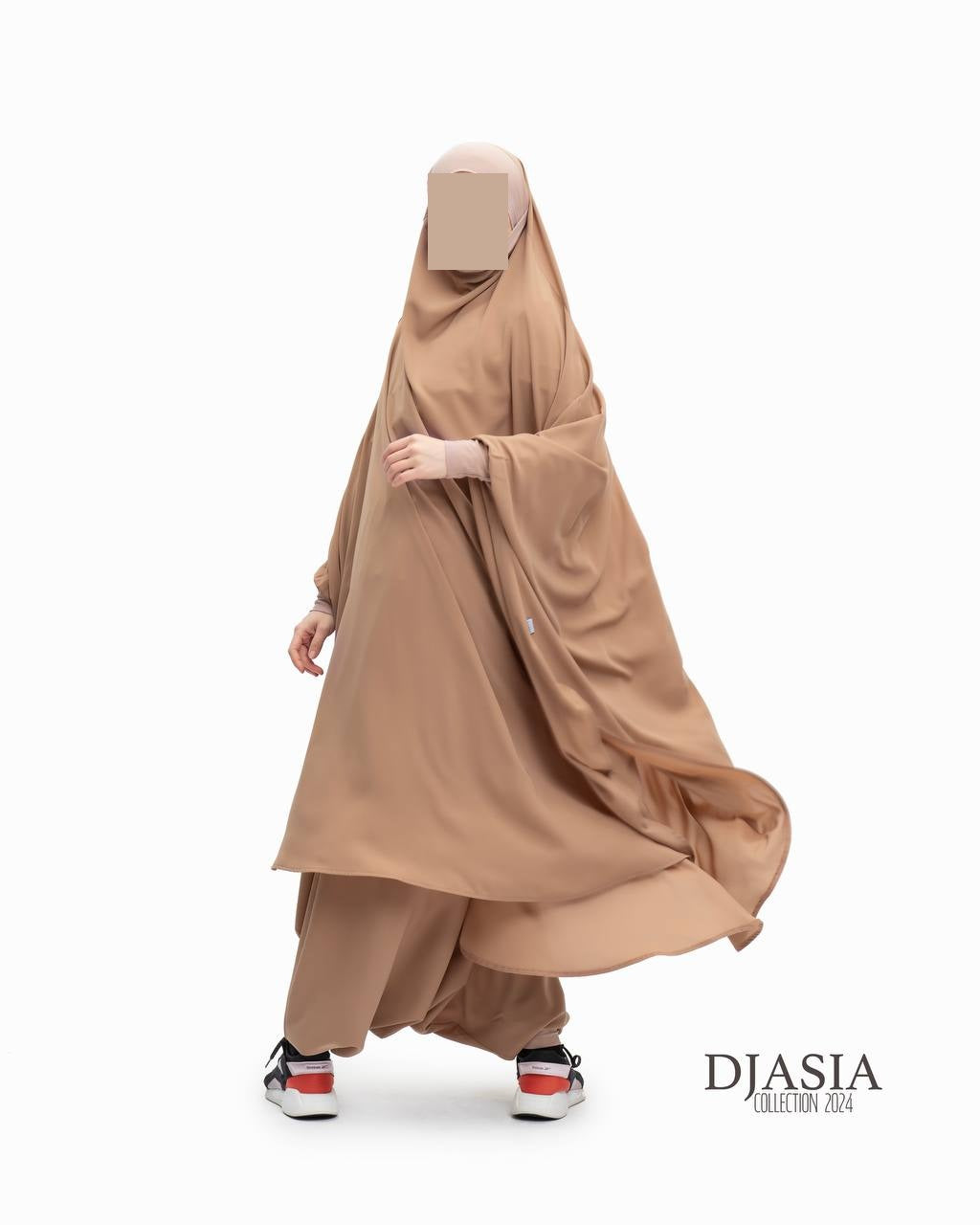 SET: Jilbab mit Hosen - Medina Seide