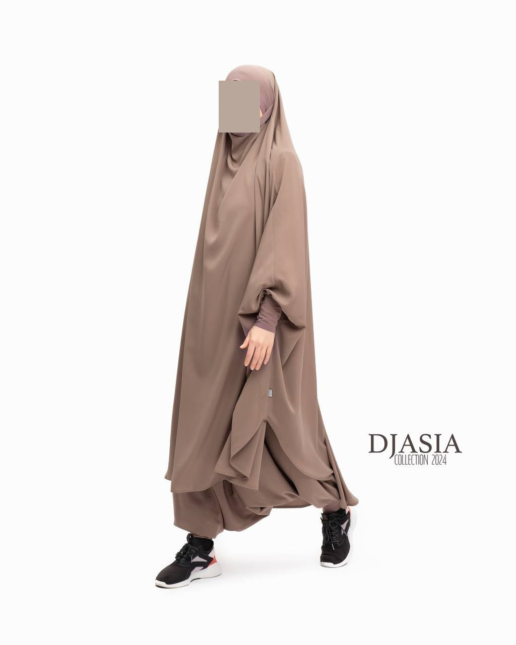 SET: Jilbab mit Hosen - Medina Seide