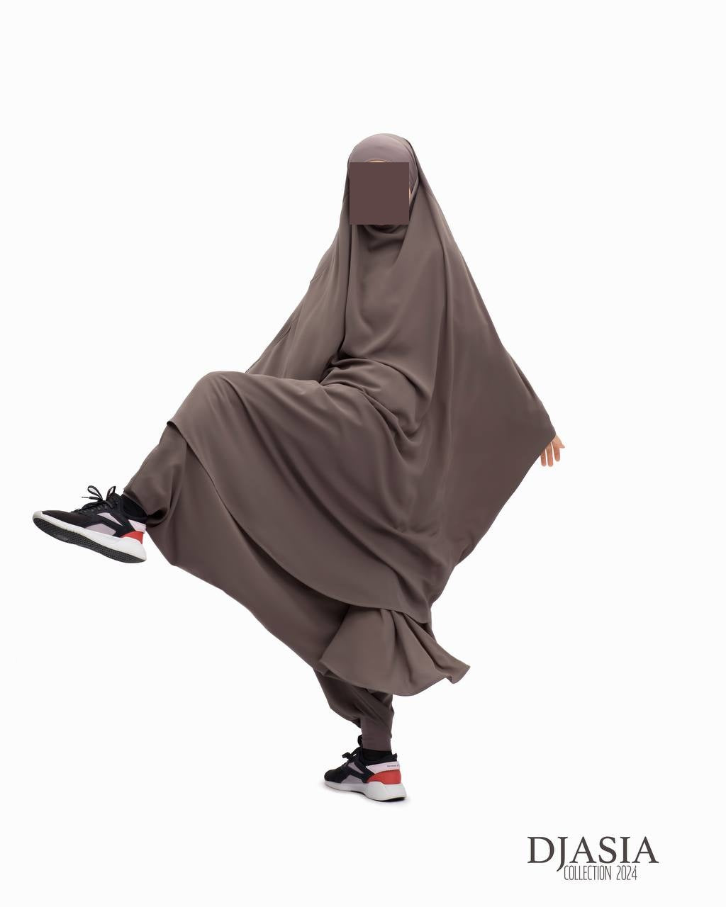 SET: Jilbab mit Hosen - Medina Seide