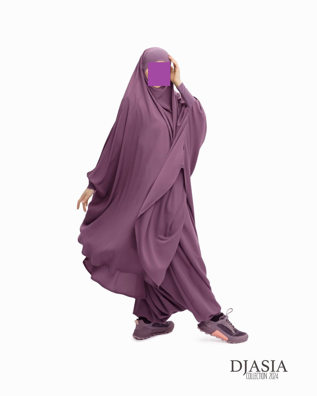 SET: Jilbab mit Hosen - Medina Seide