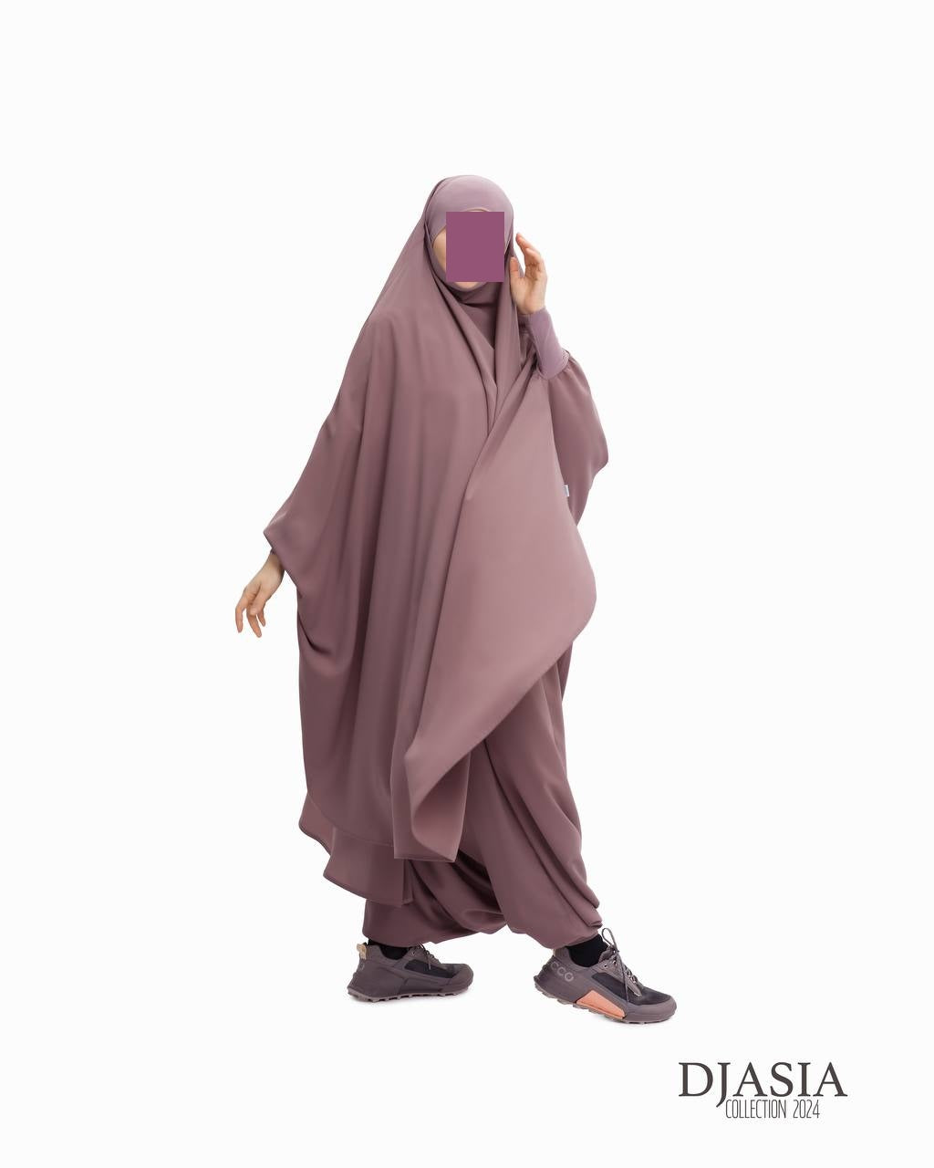 SET: Jilbab mit Hosen - Medina Seide