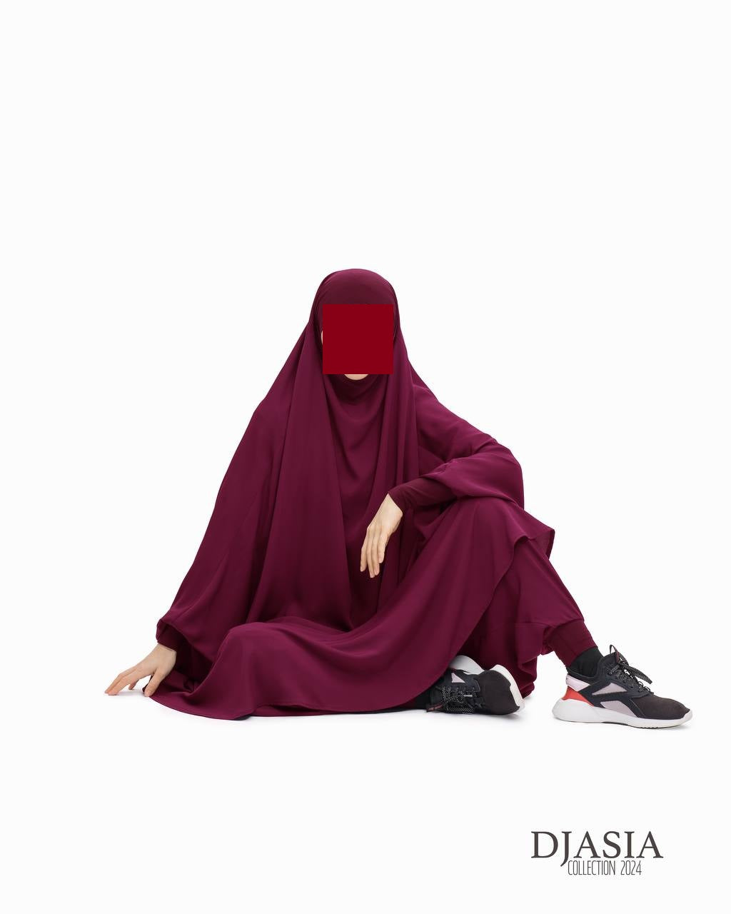 SET: Jilbab mit Hosen - Medina Seide