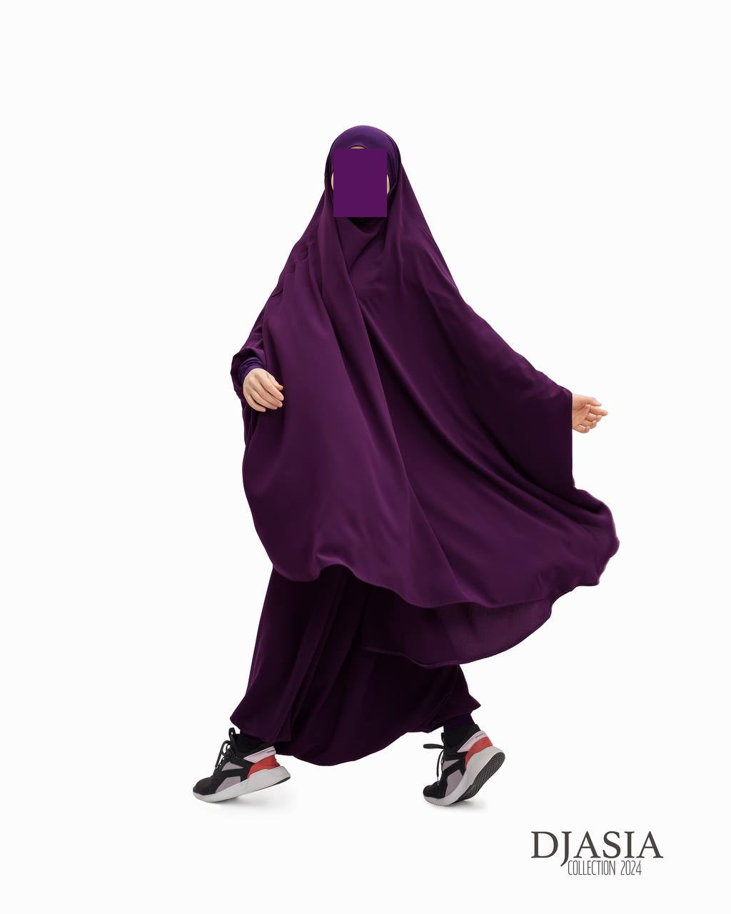 SET: Jilbab mit Hosen - Medina Seide