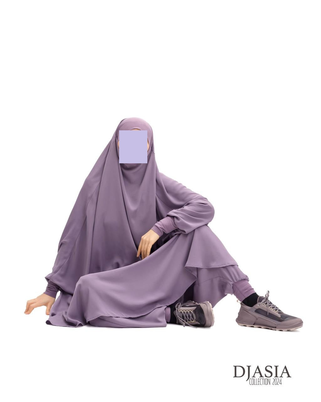 SET: Jilbab mit Hosen - Medina Seide