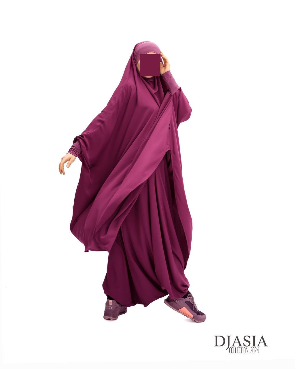SET: Jilbab mit Hosen - Medina Seide