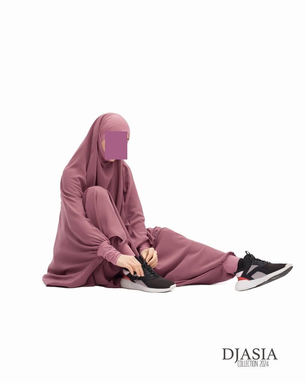 SET: Jilbab mit Hosen - Medina Seide