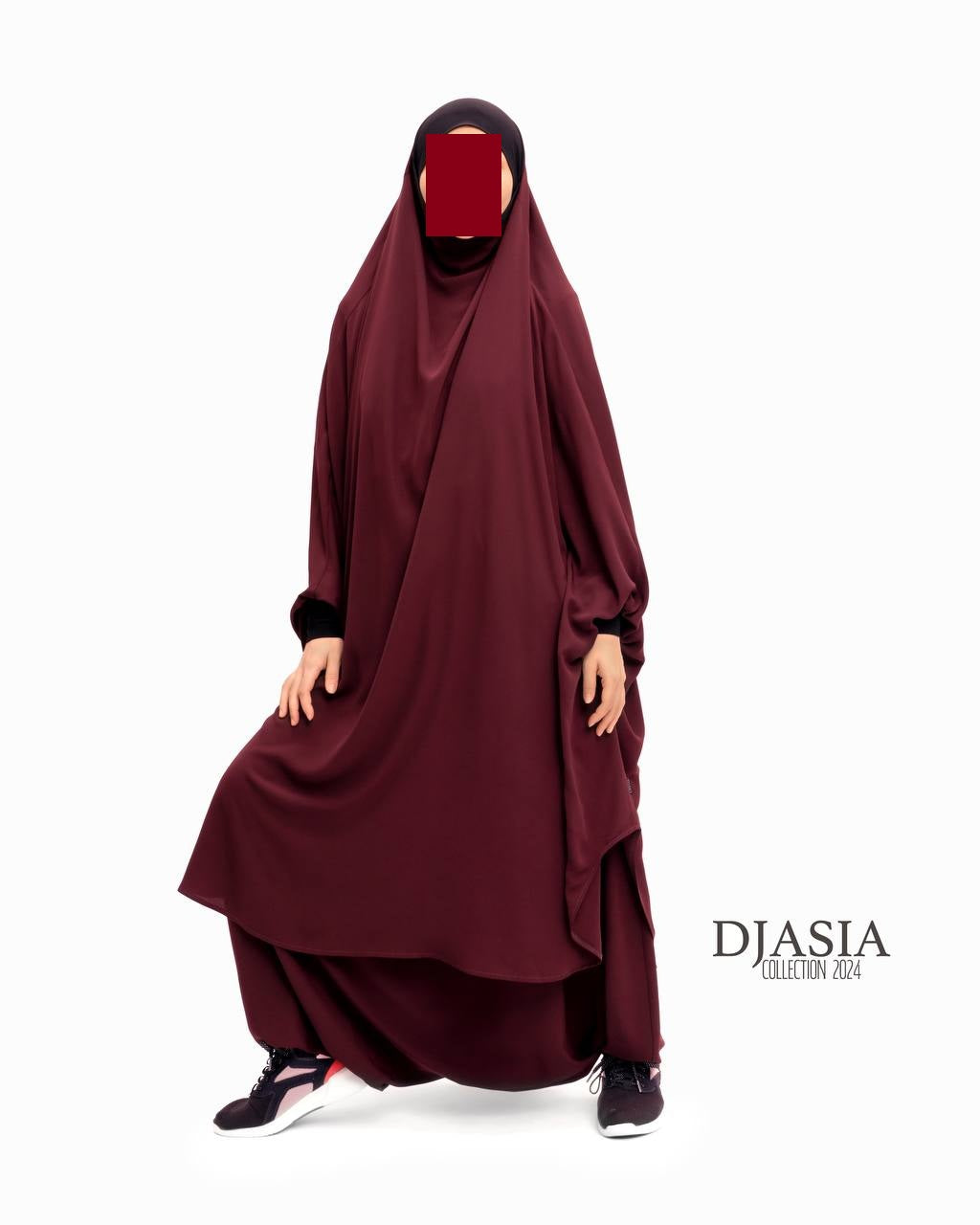 SET: Jilbab mit Hosen - Medina Seide