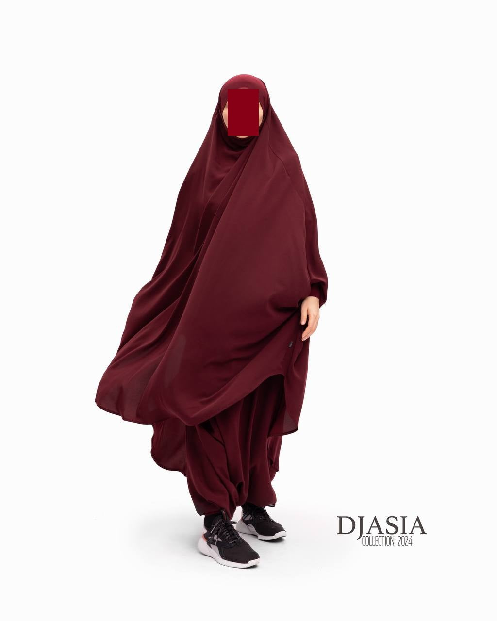 SET: Jilbab mit Hosen - Medina Seide
