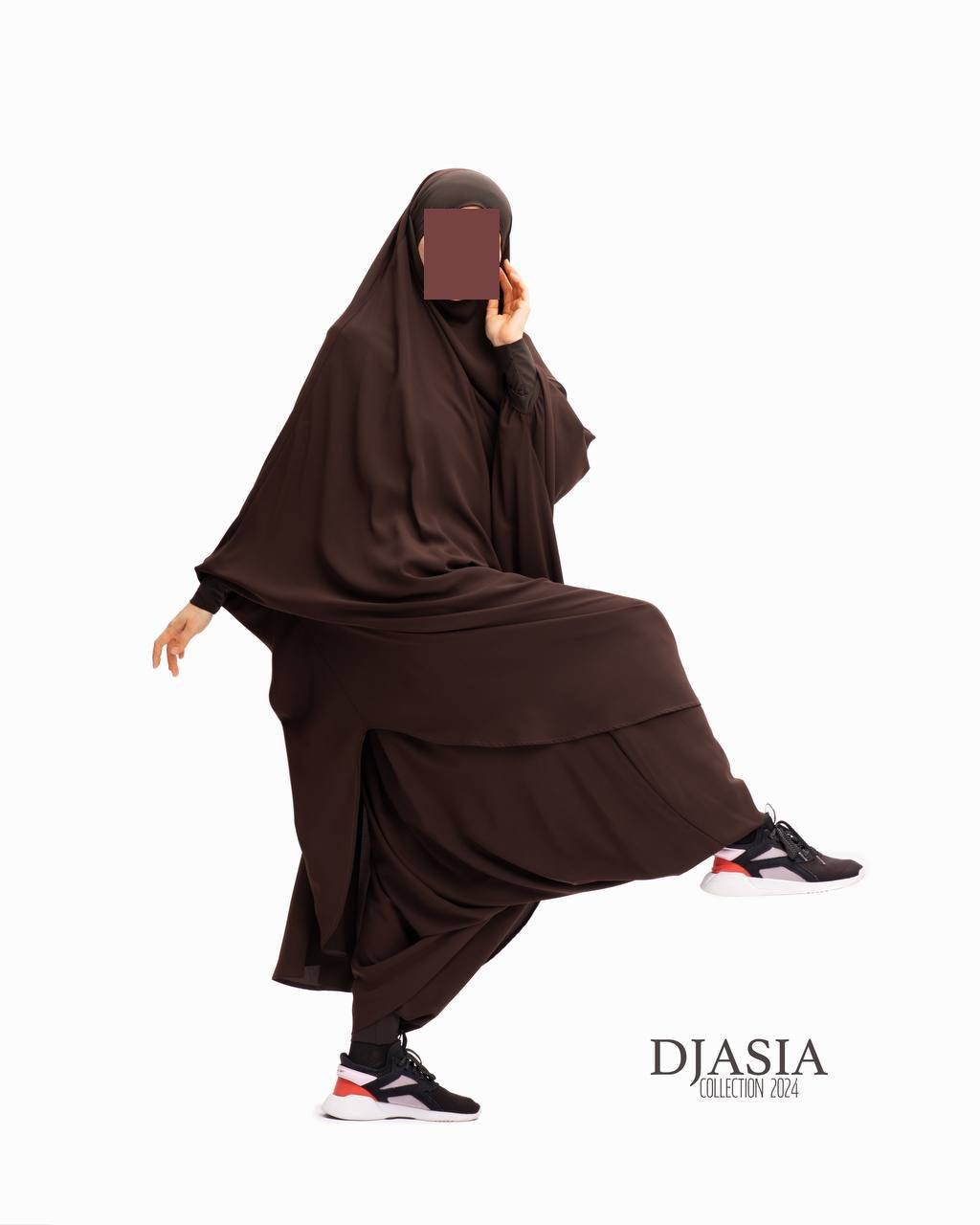 SET: Jilbab mit Hosen - Medina Seide