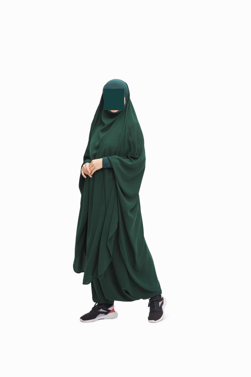 SET: Jilbab mit Hosen - Medina Seide