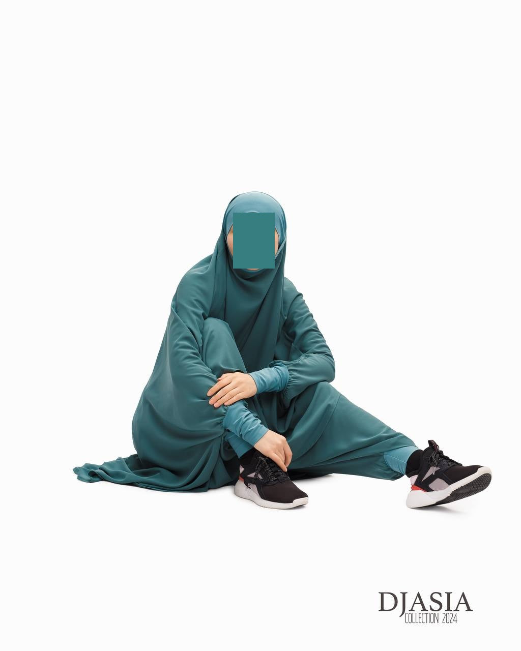 SET: Jilbab mit Hosen - Medina Seide